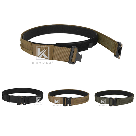 KRYDEX 1.75” & 1.5” Tactical Cobra Belt Rigger Duty 2 IN 1 Outer & Inner Quick Release MOLLE Belt For Hunting Shooting Outdoor ► Photo 1/6