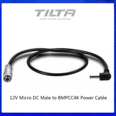 TILTA 12V Micro DC Male to BMPCC 4K/6K Power Cable Power BMPCC 4K 6K camera from side handle side focus HANDLE CABLE ► Photo 1/5