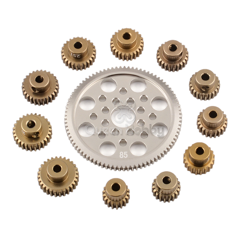 48P Metal Motor Pinion Gear 18/19/20/21/22/23/ 24/ 25/ 26/27/28/80/85/92 Teeth Motor Gears For Losi TLR Traxxas HPI AXIAL Sakura ► Photo 1/6