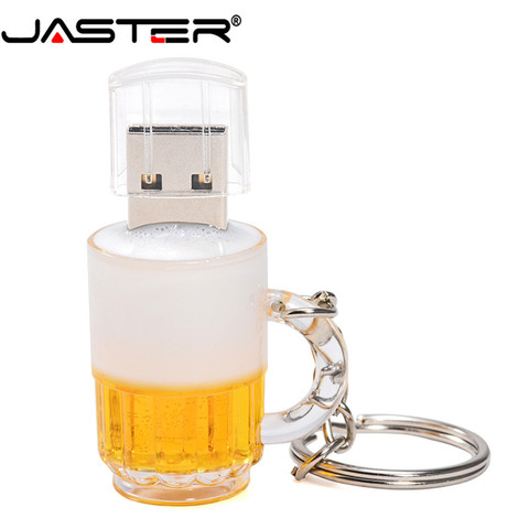 JASTER plastic special beer mug model usb 2.0 flash drive pendrive 8gb 16gb 32gb 64GB memory stick pen drive USB thumb drive ► Photo 1/6