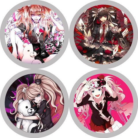 4 PCs badges set Anime icons, anime donganronpa Junko Inoshima, pin anime ► Photo 1/4