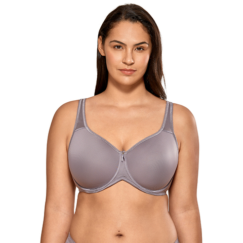 Women's Plus Size Seamless Full Coverage Underwire Lightly Padded Basic T-shirt Bra ► Photo 1/6