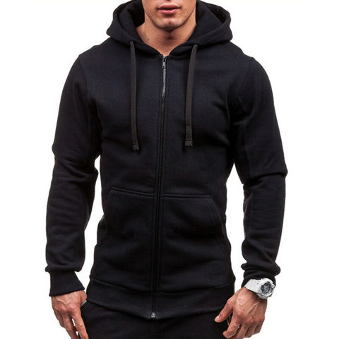 2022 Newest Hot Autumn Winter Fashion Fleece Hoodie Mens Casual Slim Thermal Lined Hood Jacket Sweatshirt Zip Outerwear Warm ► Photo 1/6