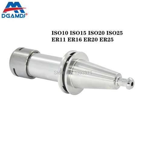 ISO10 ISO15 ISO20 ISO25 ER11 ER16 ER20 ER25 High Speed Stainless Steel Tool Holder CNC Machine Tool Spindle ► Photo 1/6