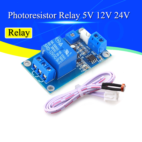 XH-M131 DC 5V / 12V Light Control Switch Photoresistor Relay Module Detection Sensor 10A brightness Automatic Control Module ► Photo 1/6