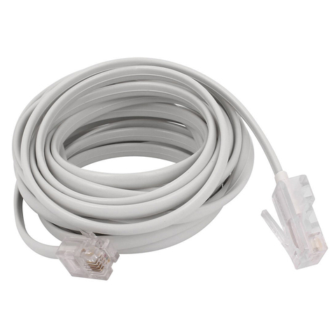 RJ11 6P4C to RJ45 8P4C Modular Phone Internet Extension Cable 3 Meter ► Photo 1/4