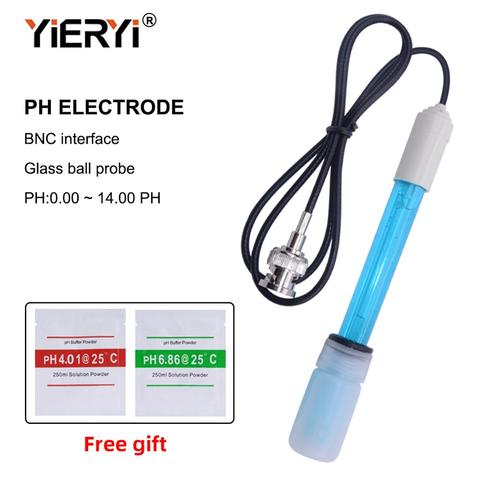 yieryi Hot PH Electrode Probe BNC Connector For Aquarium PH Controller Meter Sensor Gib With Calibration Liquid ► Photo 1/6