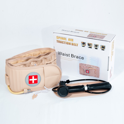 1set Waist Air Traction Brace Belt Spinal Lumbar Support Back Relief Belt Backache Pain Relief Massager Physio Decompression ► Photo 1/6