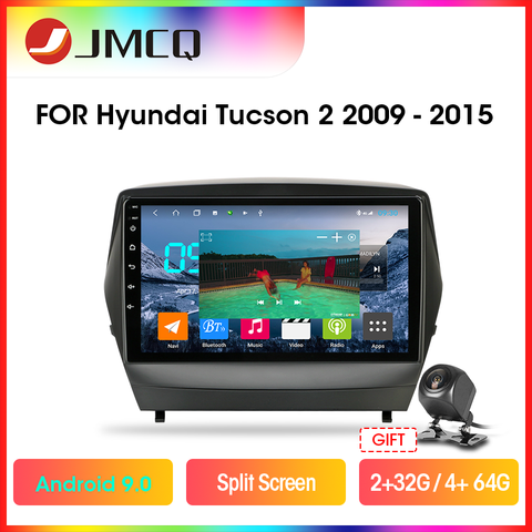 JMCQ T9 4G+64G DSP RDS Android 9.0 Car Radio For Hyundai Tucson 2 LM IX35 2011-2014 2 din GPS Navigaion Multimedia Video Player ► Photo 1/6