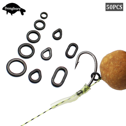 50PCS Carp Fishing Accessories Carp Boilie Bait Rings for Hair Rigs Pop Ups Boilies Hookbait Hair Rig Ring Fishing Method Feeder ► Photo 1/6
