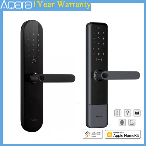 Aqara N100&N200 Smart Door Lock Bluetooth Digital Fingerprint Lock ,Password ,NFC Card,APP Remotely for Homekit & Mi Home APP ► Photo 1/6