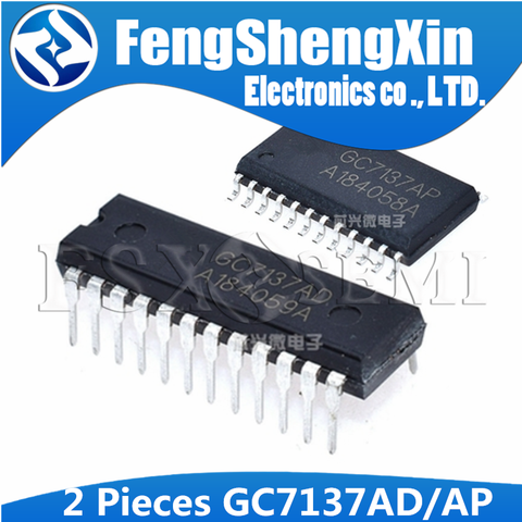 2pcs GC7137AD DIP-24 CC7137AD DIP GC7137 GC7137AP SOP-24 Three half LED display A/D converter IC ► Photo 1/2