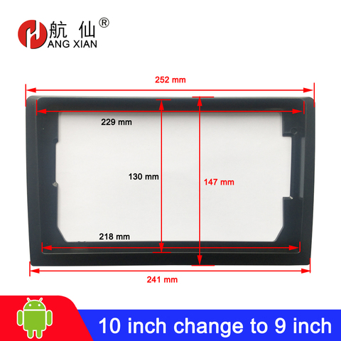 2 din Universal android car radio Fascia 10 inch Frame change to 9 inch 2 Din Car Radio Fascia frame Dash Kit Installation Frame ► Photo 1/6