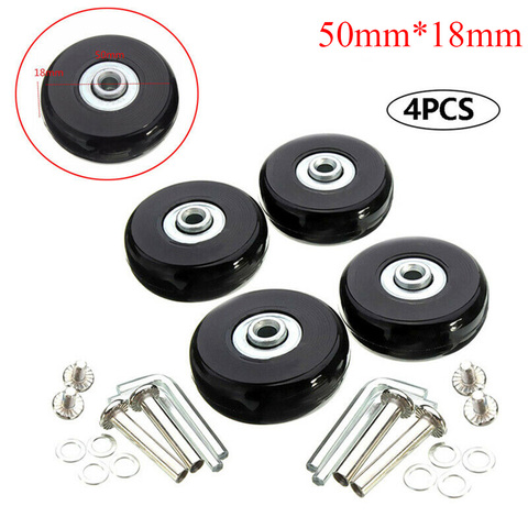 4Pcs Flexible Luggage Wheel Practical Replacement Roller Screw Durable Silent With Repair Tool Travel Accessories Solid Suitcase ► Photo 1/6