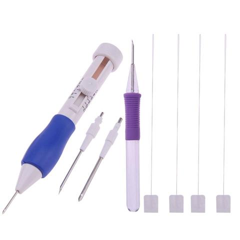 Magic Embroidery Pen DIY Crafts Magic Embroidery Pen Set DIY 3 Interchangeable Punch Needle Sewing Accessories ► Photo 1/6