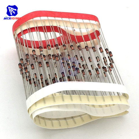 diymore 100PCS/Lot 1N4148 Switching Diode 100V 200mA Hole DO-35 ► Photo 1/3