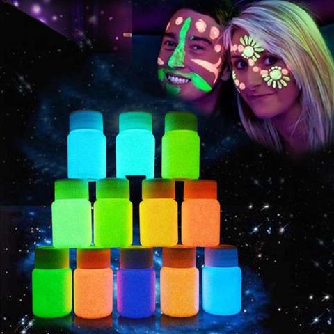 Face Body Art Skin Makeup Luminous Painting Glow in Dark Paint