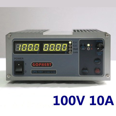 (2PACK) Gophert CPS-1001 adjustable DC switching power supply output 100V10A lock four-digit display ► Photo 1/1