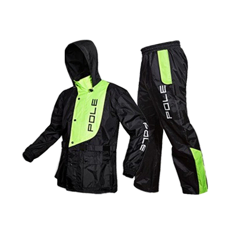 Fashion raincoat men waterproof raincoat suit motorcycle rain jacket poncho large size rain coat outdoor sport suit coat ► Photo 1/4
