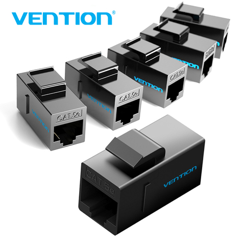 Vention Cat5E Connector RJ45 Coupler Ethernet Cable Cat 5E  Cat 6 Female to Female Extender Extension Adapter for Ethernet Cable ► Photo 1/6