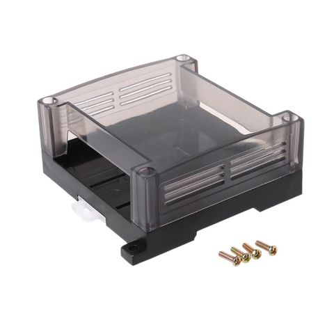 1pc Transparent Plastic Industrial Control Box Panel Enclosure Case Din Rail Project Electronic DIY PCB Shell ► Photo 1/6