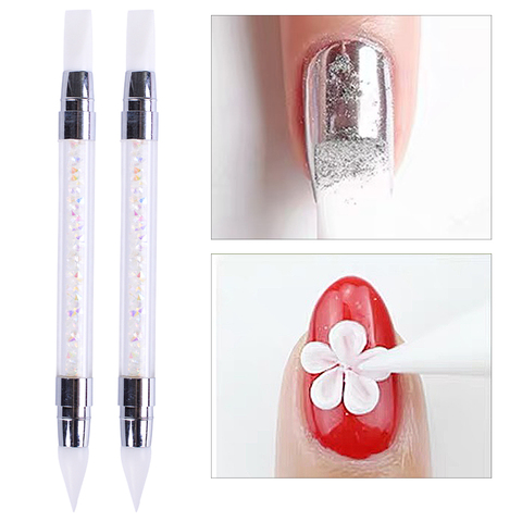 Dual-Ended Nail Art Silicone Sculpture Pen Wax Pencil for Rhinestones  Professional 3D Carving Dotting Accessories Tools GLD003 - Price history &  Review, AliExpress Seller - Full Beauty Fantasy nail Store