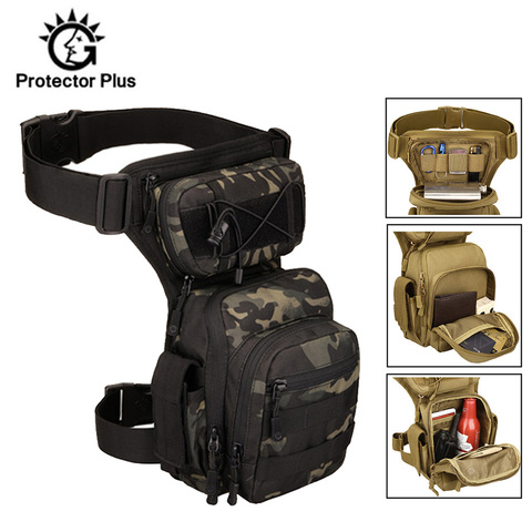 Men Leg Bag Waist Bag Utility Belt Pack Pouch Adjustable Hiking Male Hip Motorcycle Bags Military Tactical Waist Bag XA936+WA ► Photo 1/6