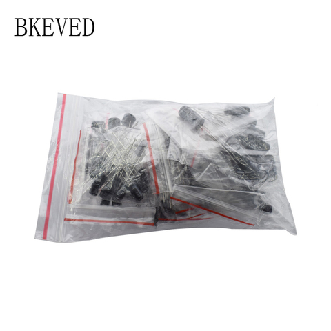 120pcs 1set of 120pcs 12 values 0.22UF-470UF Aluminum electrolytic capacitor assortment kit set pack Free shipping ► Photo 1/1