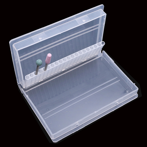20 Slots Acrylic Storage Box For Nail Drill Bit Milling Cutter Empty Holder Stand Display Container Manicure Accessories LAA35-2 ► Photo 1/6