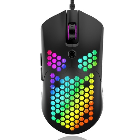 M5 Wasp Lightweight Wired Hollow Hole Mouse E-sports Game Mouse Ergonomic Optical Mouse Eating Chicken Computer Gaming Mouse ► Photo 1/6