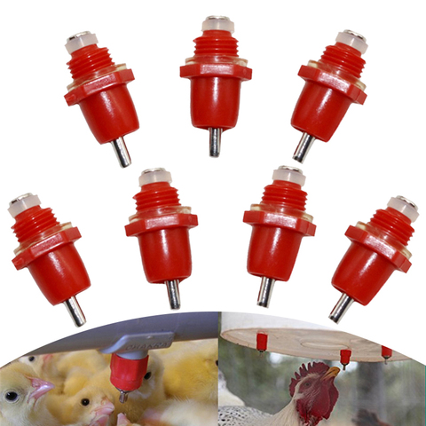 Chicken Waterer Nipple Drinkers Quail Pigeon Bird Waterer Nipples Automatic Waters Spring Type Poultry Farming Equipment ► Photo 1/6