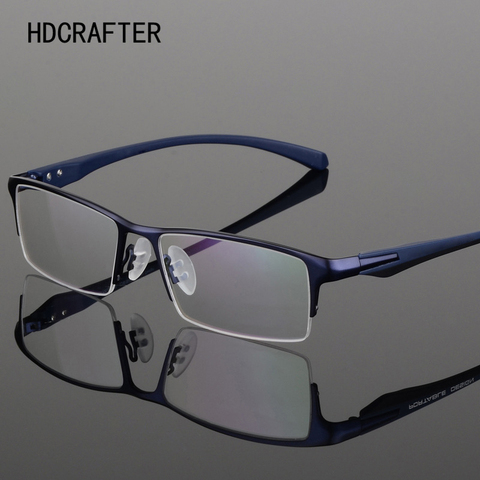 HDCRAFTER Eyewear Frames Men Optical Prescription Myopia Glasses Frame Men Glasses TR90 Eyeglasses 2022 Luxury Spectacle ► Photo 1/6