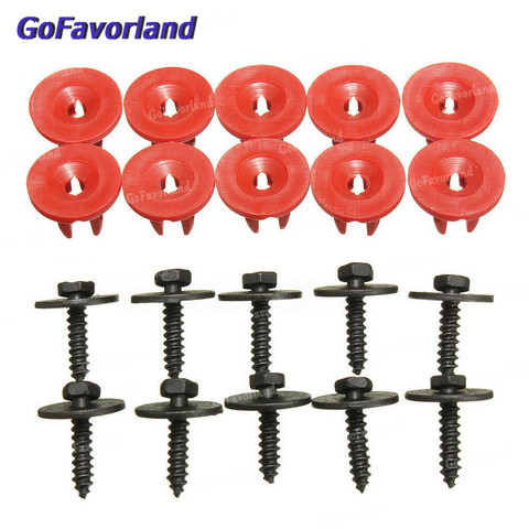 20pcs Car Engine Undertray Cover Clips Buttom Shield Guard Screws Auto Fastener Clips Rivet for Ford C-Max S-Max ► Photo 1/6