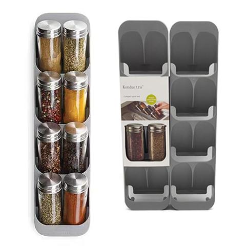 Drawer Spice Organizer Jars  Spice Rack Organizer Cabinet - 6pcs Kitchen  Rack Tray - Aliexpress