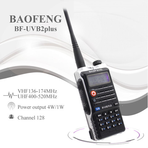 Baofeng UVB2 Plus UV-B2 Two way Radio Dual Band VHF/UHF Walkie Talkie 128CH interphone BF-UVB2 Ham CB Radio Handheld Transceiver ► Photo 1/6