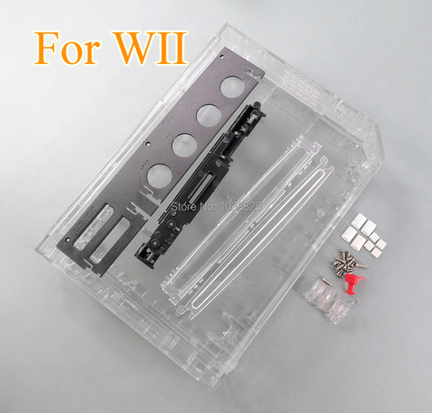 With retail packing cover housing case for wii Nintendo wii console replacement housing shell with full retail parts ► Photo 1/6