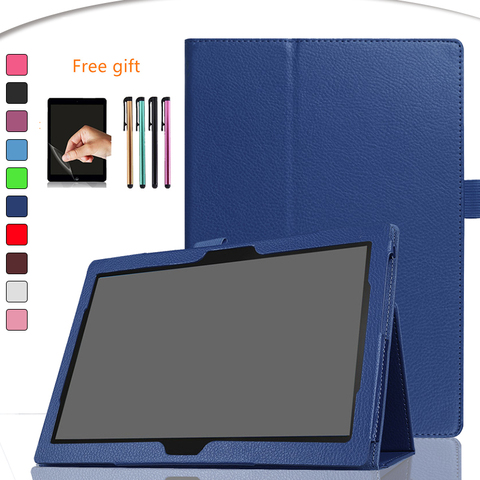 Case for Lenovo TAB 4 10 TB-X304F -X304N -X304L Slim Folding Stand Cover PU Leather Case for Lenovo Tab4 10 Tablet Case+film+pen ► Photo 1/6