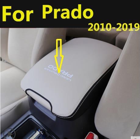 Microfibre Leather Center Armrest Cover car central container armrest box Cover For Toyota Land Cruiser Prado 150 （2010-2022） ► Photo 1/1