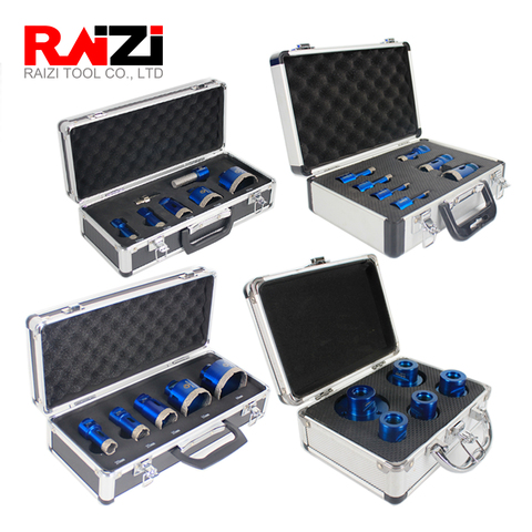 Raizi Diamond Hole Saw Drill Bit Set For Ceramic Porcelain Tile Granite Marble Drilling  Hole Saw Cutter Kit Tool ► Photo 1/6