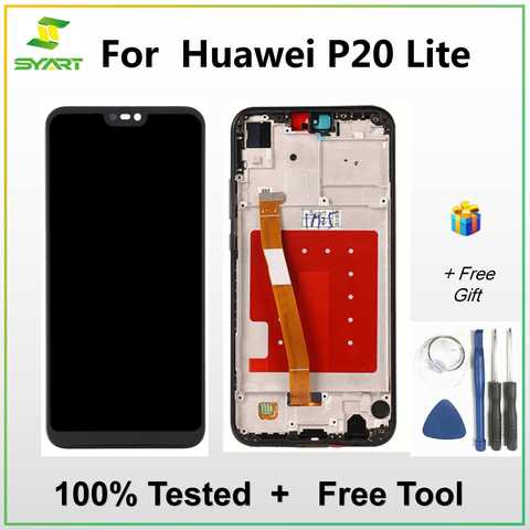 For Huawei P20 Lite / Nova 3E LCD Display Touch Screen Digitizer Assembly Replacement For P20Lite ANE-LX1 ANE-LX3 Nova 3e LCD ► Photo 1/6