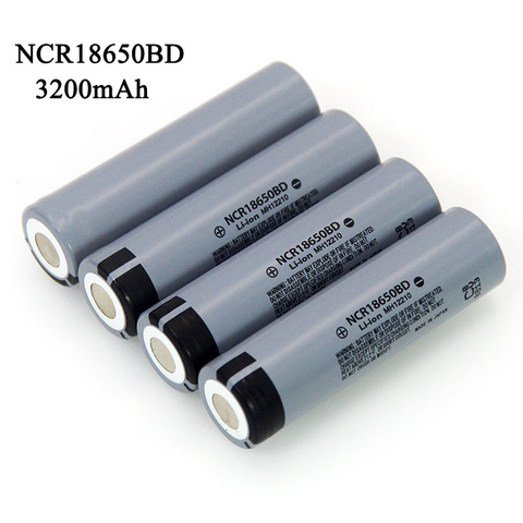 New NCR18650BD 3200mAh 18650 3.7V lithium Rechargeable battery 10A discharge for Flashlight ► Photo 1/5