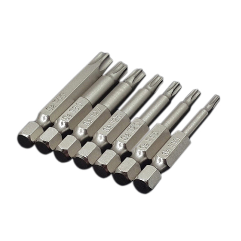 7Pcs Set Star Bit Screwdriver Drill Bits Screw Driver Magnetic 1/4Inch Hex Shank Hand Tools Five-Pointed Star Bore Hole ► Photo 1/6