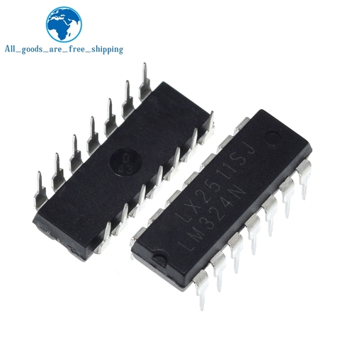 10pcs/LOT , LM324N LM324 Low Power Quad Op Amp DIP ► Photo 1/6