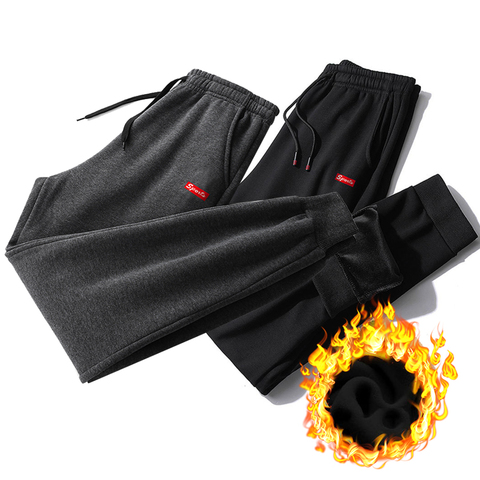KKSKY Warm Cotton Sweatpants Men Thick Pants Winter Oversized Joggers Clothing Streetwear Casual Sports Trouser 2022 ► Photo 1/6
