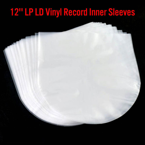12 inch Vinyl Record Protecter LP Record Plastic Bags Anti-Static Record Sleeves Outer Inner Plastic Clear Cover Container 50PCS ► Photo 1/6