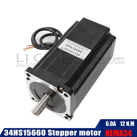 NEMA 34 stepper motor 86X156mm  12N.m 6A D14mm Nema34 stepping motor for CNC DC motor manufacturer direct ► Photo 1/6