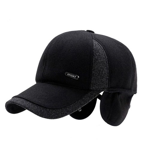 Brand NEW Autumn Winter Baseball Caps for Men with Ear Flaps Cotton Thick Warm Earmuffs Cap Men Dad Hat & Caps ► Photo 1/6