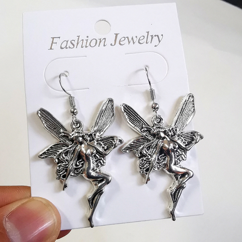 New Vintage Angel Drop Dangle Earrings Women Gift Earring Fashion Jewelry Goth Punk kolczyki brincos aretes de mujer bijoux ► Photo 1/1