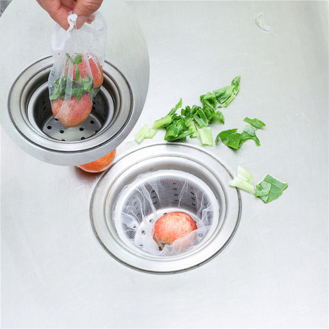 100PCS Kitchen Drain Residue Filter Garbage Bag Anti-Clogging Water Bag Sink Garbage Filter Water Cut Bag ► Photo 1/6