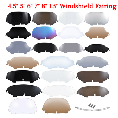 Motorcycle  Windshield Upper Fairing Wind Deflector windshield For Harley Touring Electra Street Glide FLHX 7